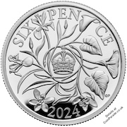 2024 Sixpence - Silver - Charles III